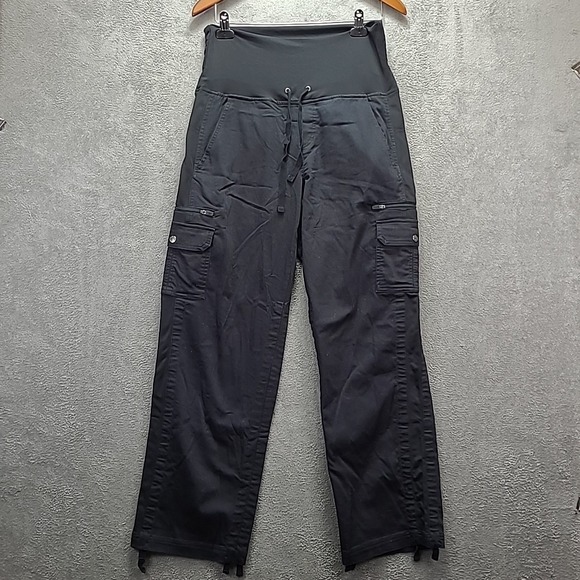 SCOTTeVEST Margaux Cargaux Cargo Black Pants Womens Medium Hiking Pocket Comfort - Picture 1 of 10